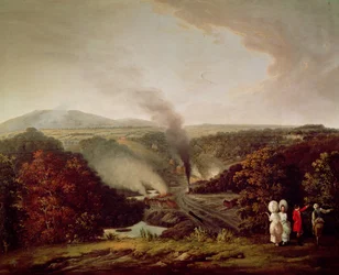 Afternoon view of Coalbrookdale, 1777